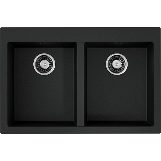 Мойка OMOIKIRI BOSEN 80-2-BL Tetogranit/черный 4993836