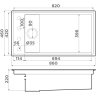 Мойка OMOIKIRI Kinaru PRO 86-U/I-WG Artceramic/wind green 4993202