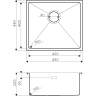 Мойка OMOIKIRI TAKI 49-U/IF-LG нерж.сталь/светлое золото 4973523